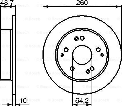 BOSCH 0 986 479 225 - Əyləc Diski furqanavto.az