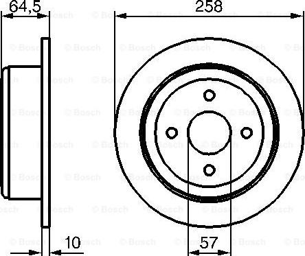 BOSCH 0 986 479 220 - Əyləc Diski furqanavto.az