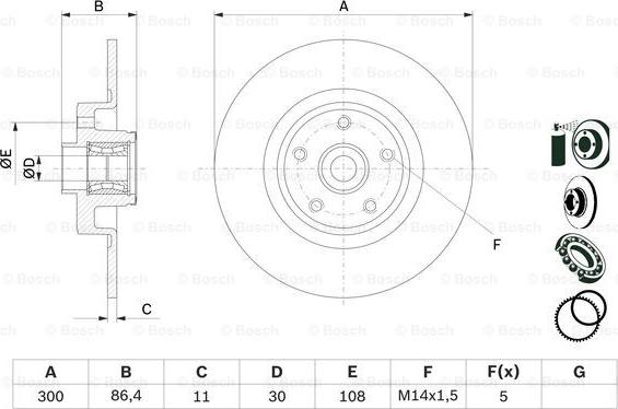 BOSCH 0 986 479 276 - Əyləc Diski furqanavto.az