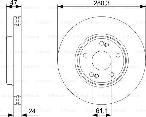 BOSCH 0 986 479 743 - Əyləc Diski furqanavto.az