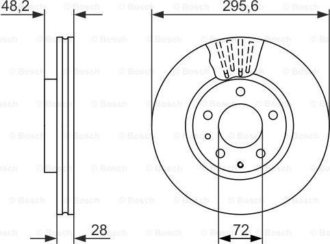 BOSCH 0 986 479 758 - Əyləc Diski furqanavto.az