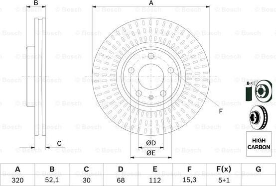 BOSCH 0 986 479 753 - Əyləc Diski furqanavto.az