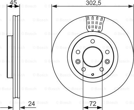 BOSCH 0 986 479 700 - Əyləc Diski furqanavto.az