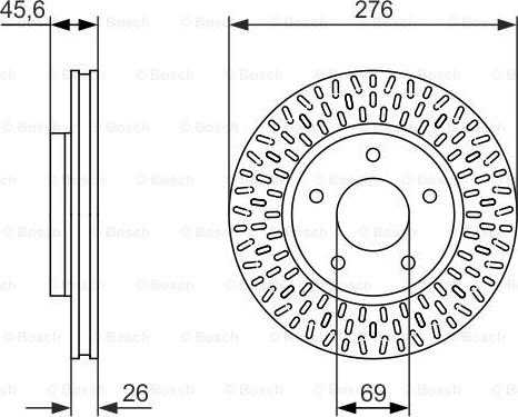 BOSCH 0 986 479 783 - Əyləc Diski furqanavto.az