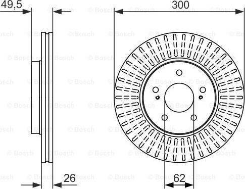 BOSCH 0 986 479 787 - Əyləc Diski furqanavto.az