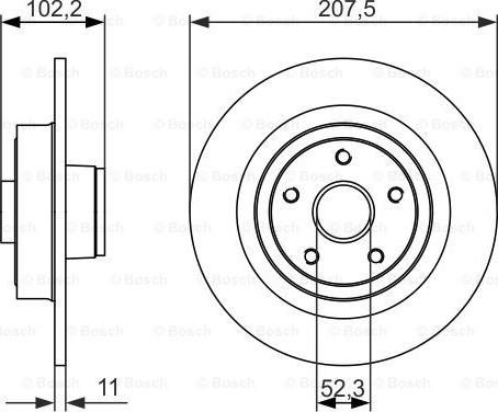 BOSCH 0 986 479 724 - Əyləc Diski furqanavto.az