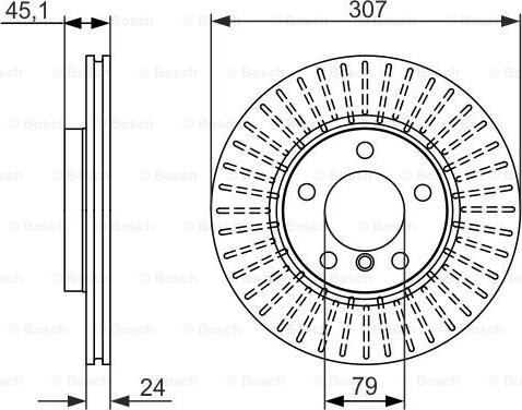 BOSCH 0 986 479 726 - Əyləc Diski furqanavto.az