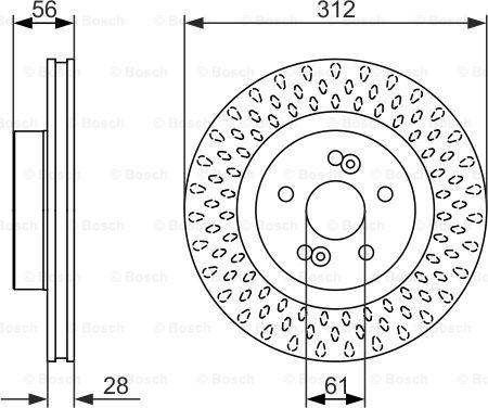 BOSCH 0 986 479 723 - Əyləc Diski furqanavto.az