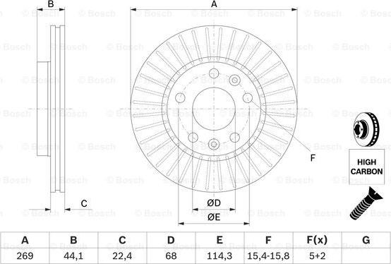 BOSCH 0 986 479 779 - Əyləc Diski furqanavto.az