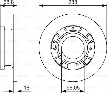 BOSCH 0 986 479 A50 - Əyləc Diski furqanavto.az