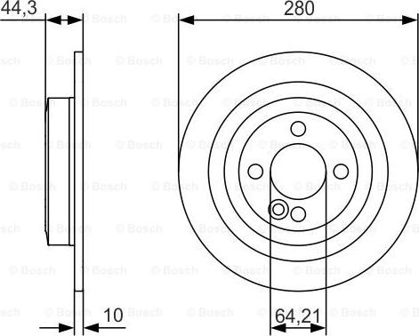 BOSCH 0 986 479 A08 - Əyləc Diski furqanavto.az