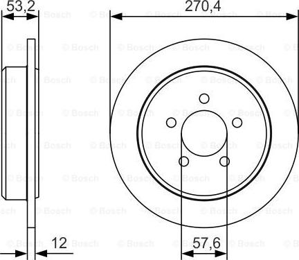 BOSCH 0 986 479 A80 - Əyləc Diski furqanavto.az