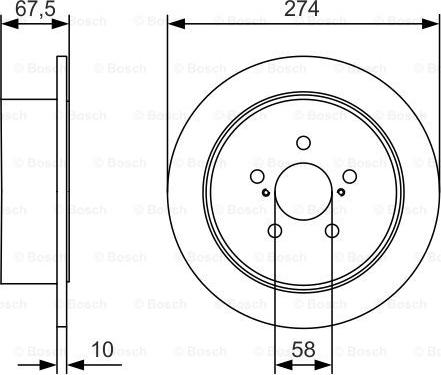 BOSCH 0 986 479 A82 - Əyləc Diski furqanavto.az