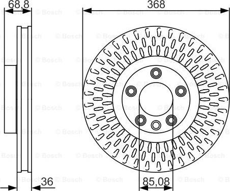 BOSCH 0 986 479 A33 - Əyləc Diski furqanavto.az