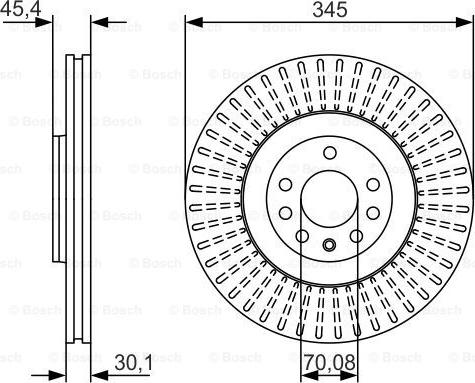 BOSCH 0 986 479 A24 - Əyləc Diski furqanavto.az