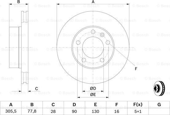 BOSCH 0 986 479 B59 - Əyləc Diski furqanavto.az