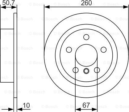 BOSCH 0 986 479 C96 - Əyləc Diski furqanavto.az