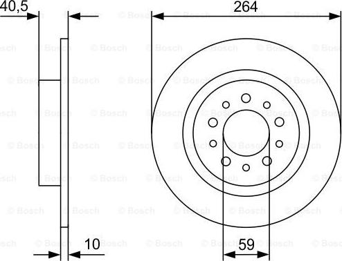 BOSCH 0 986 479 C98 - Əyləc Diski furqanavto.az