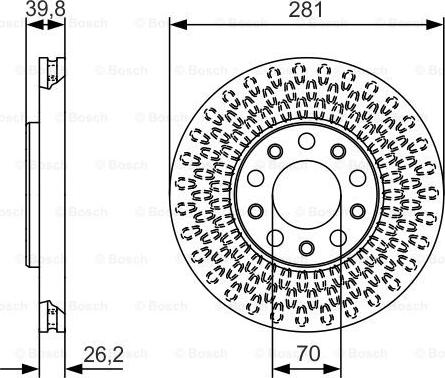 BOSCH 0 986 479 C42 - Əyləc Diski furqanavto.az