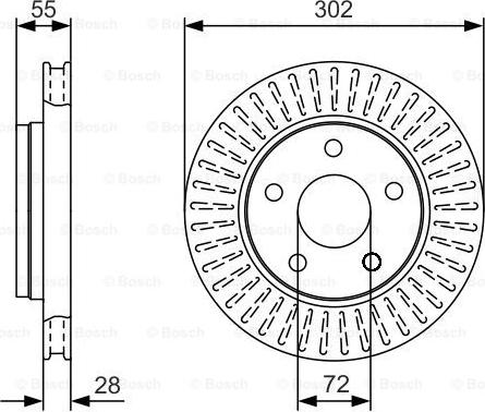 BOSCH 0 986 479 C38 - Əyləc Diski furqanavto.az