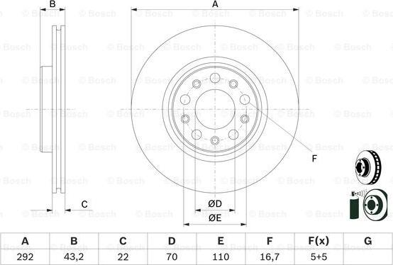 BOSCH 0 986 479 D99 - Əyləc Diski furqanavto.az