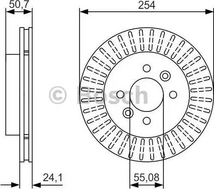 BOSCH 0 986 479 D03 - Əyləc Diski furqanavto.az