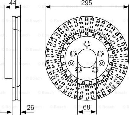 BOSCH 0 986 479 D16 - Əyləc Diski furqanavto.az