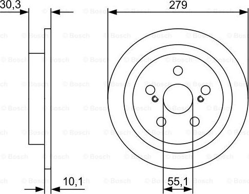 BOSCH 0 986 479 D35 - Əyləc Diski furqanavto.az