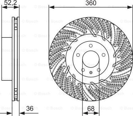 BOSCH 0 986 479 D29 - Əyləc Diski furqanavto.az