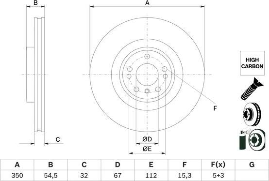 BOSCH 0 986 479 E99 - Əyləc Diski furqanavto.az