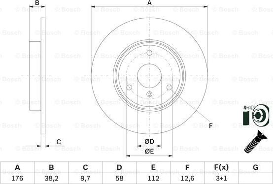 BOSCH 0 986 479 E74 - Əyləc Diski furqanavto.az