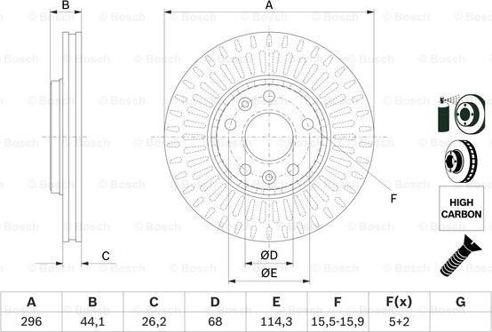 BOSCH 0 986 479 E77 - Əyləc Diski furqanavto.az