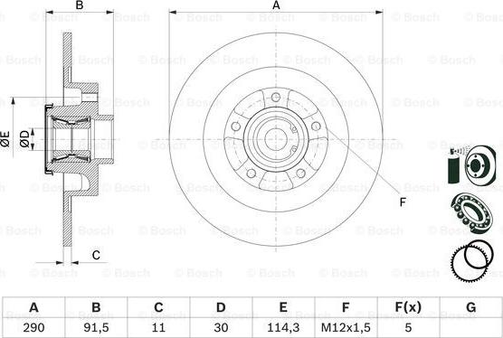 BOSCH 0 986 479 F42 - Əyləc Diski furqanavto.az