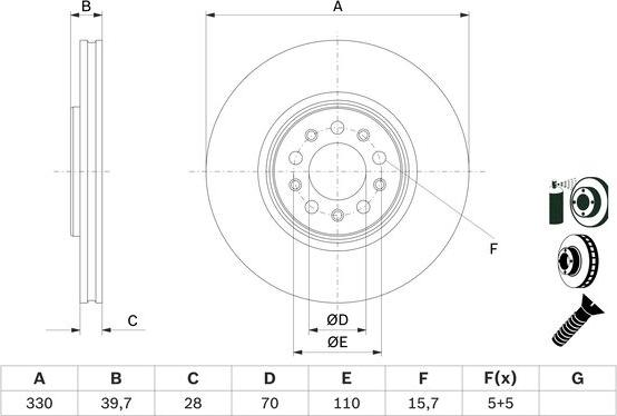 BOSCH 0 986 479 F66 - Əyləc Diski furqanavto.az