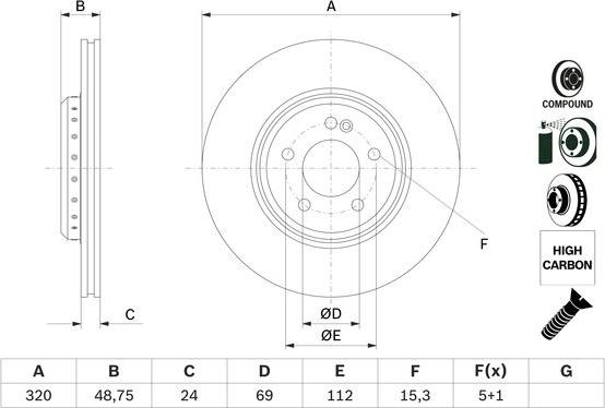 BOSCH 0 986 479 G39 - Əyləc Diski www.furqanavto.az