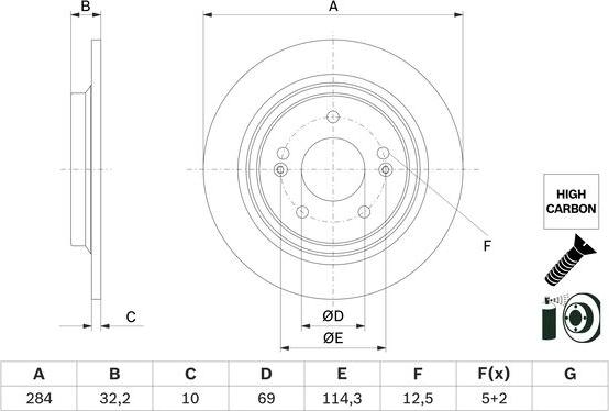 BOSCH 0 986 479 G77 - Əyləc Diski furqanavto.az