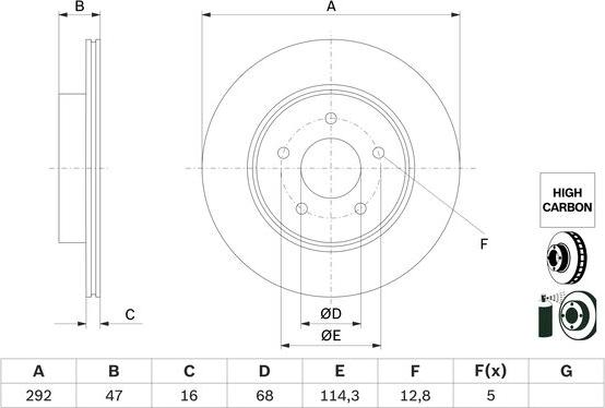 BOSCH 0 986 479 H09 - Əyləc Diski furqanavto.az