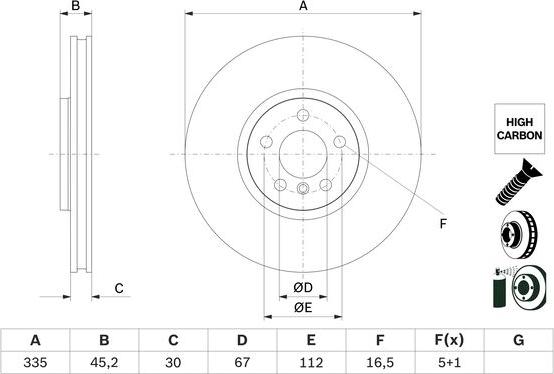 BOSCH 0 986 479 H10 - Əyləc Diski furqanavto.az