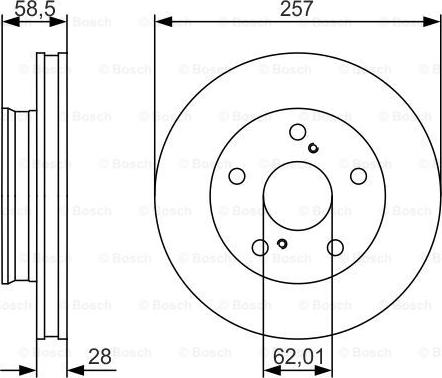 BOSCH 0 986 479 R53 - Əyləc Diski furqanavto.az