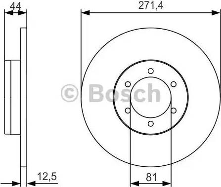 BOSCH 0 986 479 R03 - Əyləc Diski furqanavto.az