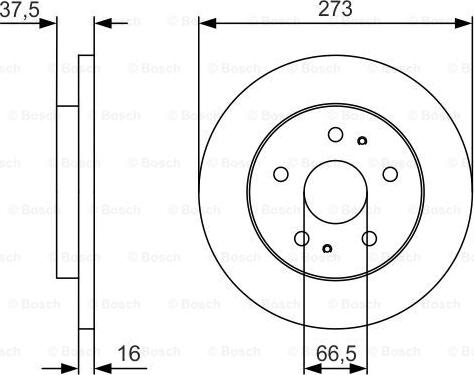 BOSCH 0 986 479 R02 - Əyləc Diski furqanavto.az