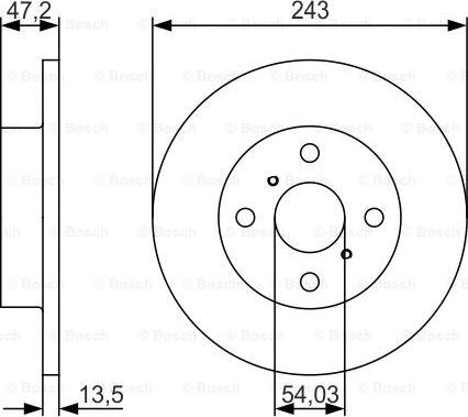 BOSCH 0 986 479 R87 - Əyləc Diski furqanavto.az