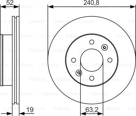 BOSCH 0 986 479 R71 - Əyləc Diski furqanavto.az