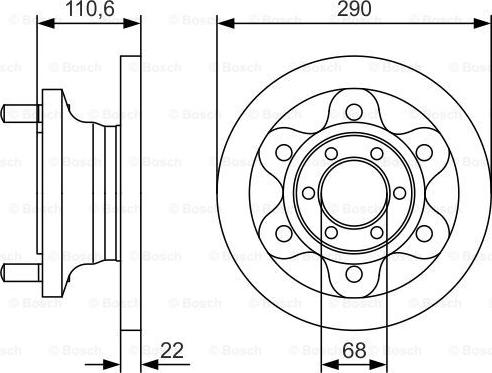 BOSCH 0 986 479 S95 - Əyləc Diski furqanavto.az