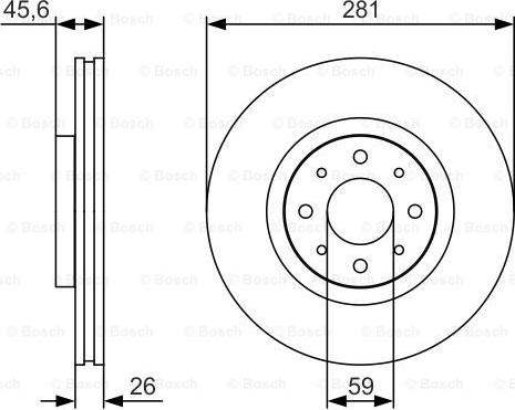 BOSCH 0 986 479 S97 - Əyləc Diski furqanavto.az