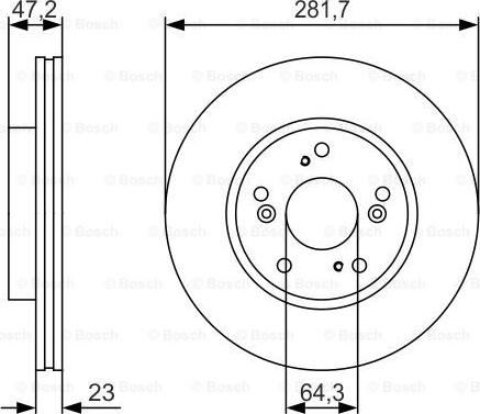 BOSCH 0 986 479 S47 - Əyləc Diski furqanavto.az