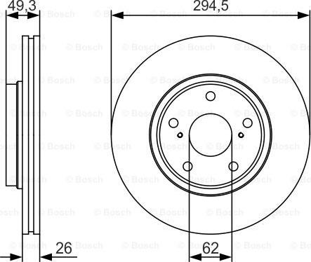 BOSCH 0 986 479 S59 - Əyləc Diski furqanavto.az