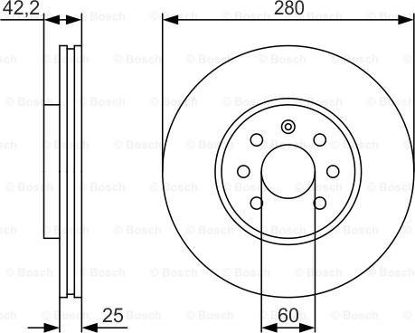 BOSCH 0 986 479 S55 - Əyləc Diski furqanavto.az