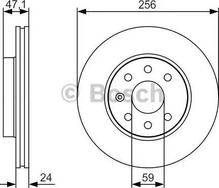 BOSCH 0 986 479 S65 - Əyləc Diski furqanavto.az