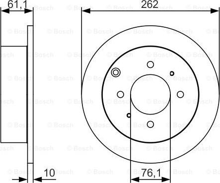 BOSCH 0 986 479 S68 - Əyləc Diski furqanavto.az